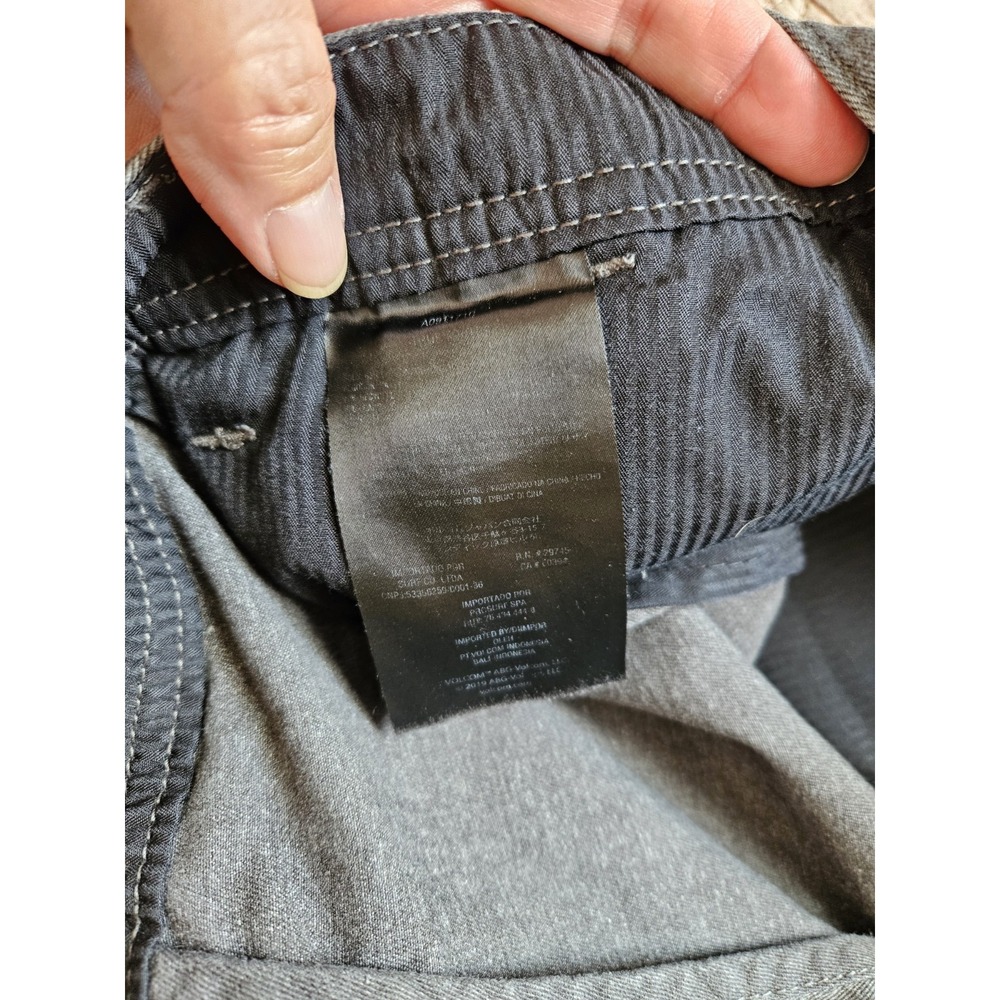 Volcom Men's Surf Turf Dark Gray Chino, Board Shorts, Size XXL - Picture 3 of 6